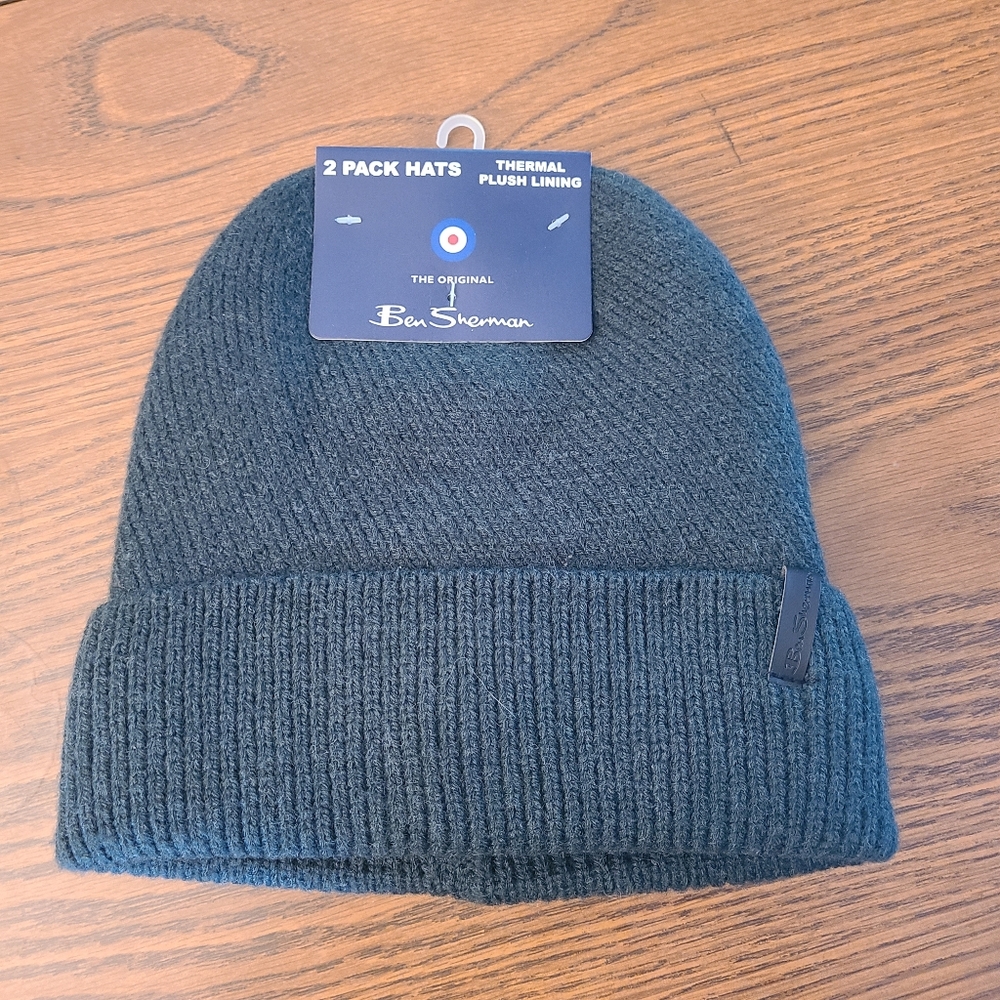 NWT Ben Sherman Thermal Plush Lining Beanies in One Size